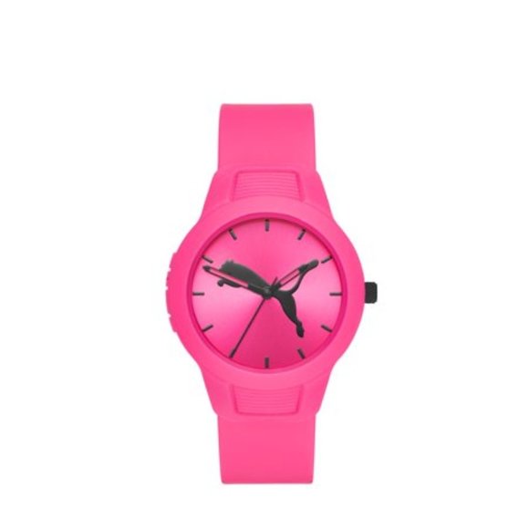 NWT PUMA Women's Reset Three-Hand, Pink-Tone Polycarbonate Watch, P1015 - Picture 1 of 2